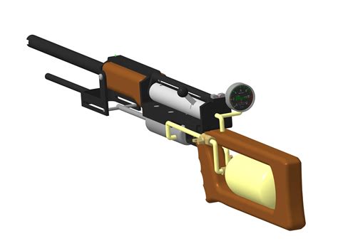 Почти боевая модель пневматической винтовки Тихарь из игры Metro
