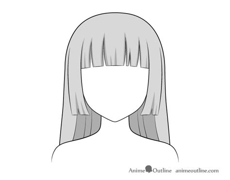 How To Shade Anime Hair Step By Step Animeoutline Anime Face
