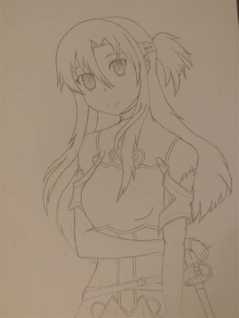 How To Draw Asuna Step By Step Alter Playground