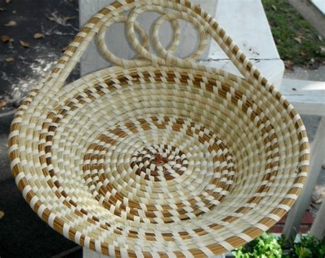 Gullah Sweetgrass Basket Triple Loops Fruit Bread Etsy