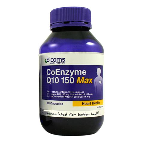 Blooms Health Products Coenzyme Q10 150 Max Natures Works