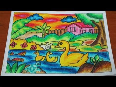 Oil pastel drawing custom soft touch oil pastel set. How to Color with Oil Pastels #4 - Tutorial Mewarnai Menggunakan Crayon - YouTube