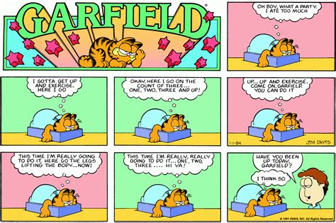Garfield January 1984 Comic Strips Garfield Wiki