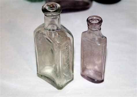 Antique Glass Bottle Tiny Antique Apothecary Bottles