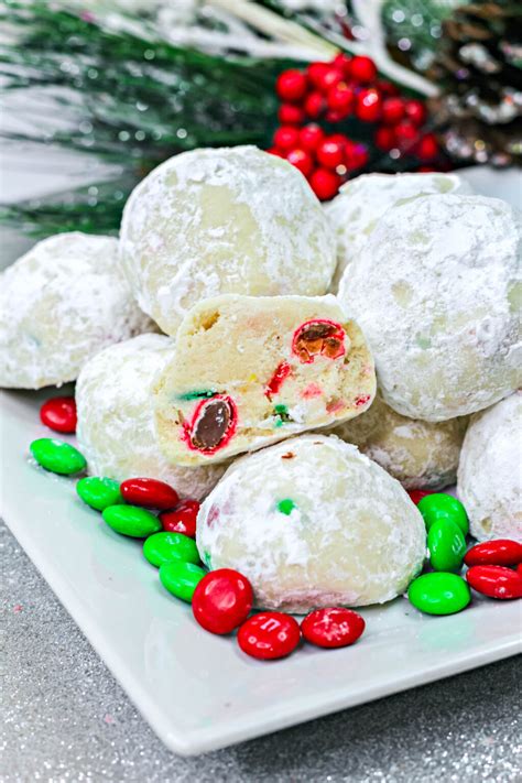 christmas snowball cookies nut free simplistically living