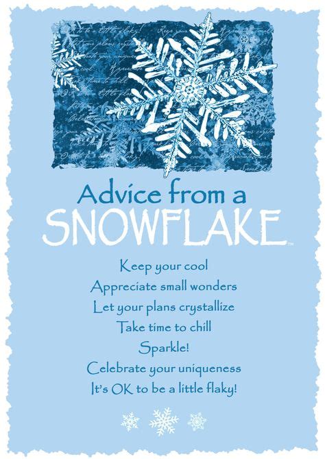 11 Best Snowflake Quotes Images Snowflake Quote Christmas Quotes