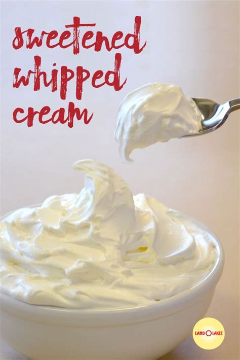 Since a couple of the reviewers said the whipped cream was not sweet enough, i doubled the powdered sugar to 2 tablespoons. Sweetened Whipped Cream | Recipe | Homemade whipped cream, Cream recipes, Recipes with whipping ...