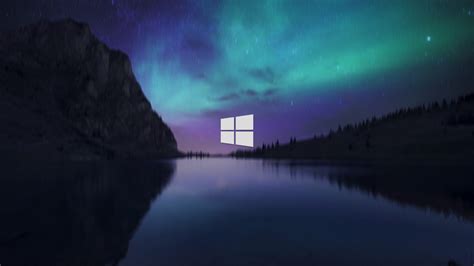 Hintergrundbilder Windows 10 Landschaft Aurora 2560x1440 Francazo