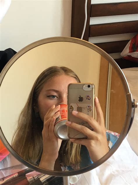 This Is A Prime Example Of Teenagers Selfies In The Mirror Aesthetic Photo Aesthetic Girl
