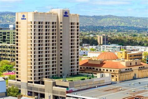 Hilton Adelaide Hotel Skyline View Editorial Photo Image Of Building
