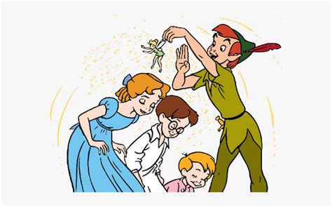 Peter Pan Wendy John And Michael Free Transparent Clipart Clipartkey