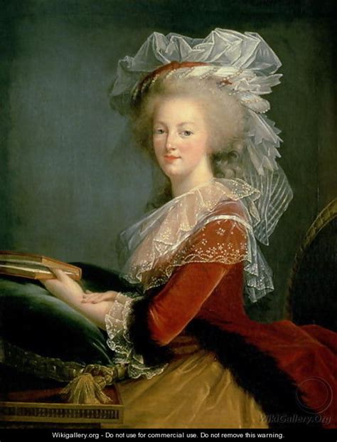 Portrait Of Marie Antoinette 1755 93 Elisabeth Vigee Lebrun