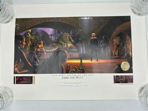 Star Wars Return Of The Jedi Jabba The Hutt Ralph Mcquarrie Limited Edition Film For Sale
