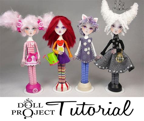 Clothes Pin Art Doll Tutorial Make Your Own Miniature Dolls Etsy