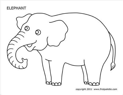 Elephant Free Printable Templates And Coloring Pages