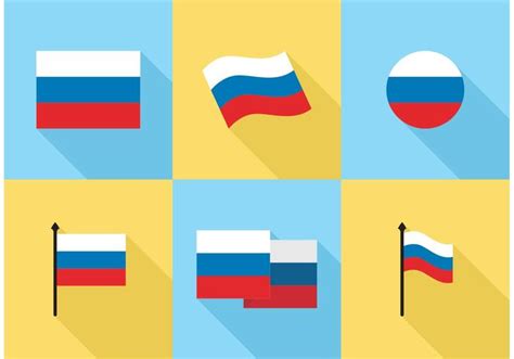 Russian Flag Icons Vector Free 91145 Vector Art At Vecteezy