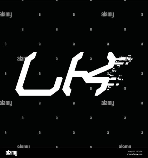 Lk Logo Monogram With Pillar Shape White Background Design Template