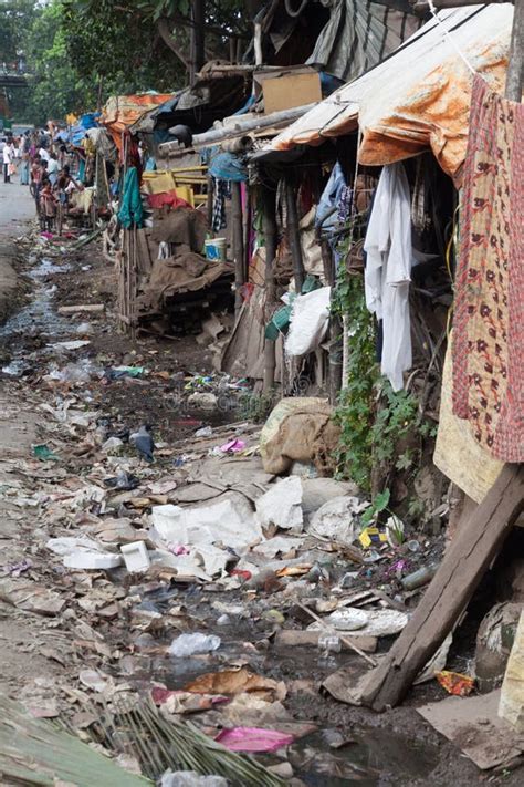 Kolkata India October 31 2016 Small Slum In The Center Of Kolkata