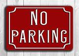 Pictures of Metal Parking Lot Signs