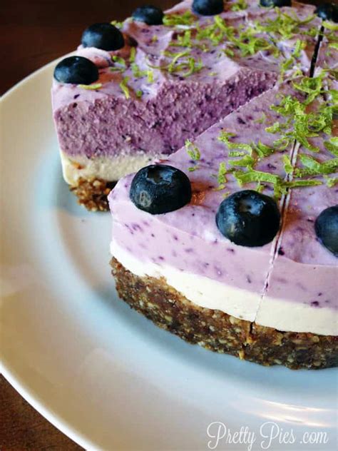 The secret lies in the raisins or dried apricots, which can be added to the curd before baking in the oven. Blueberry Lime Cheesecake | Pretty Pies