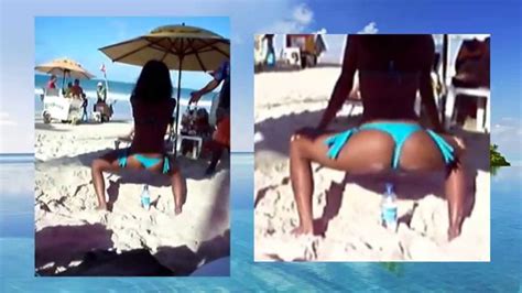 twerking at the beach up bottle part 3 3 bikini brazilian girls vs miley cyrus twerk youtube