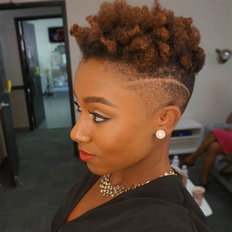 Black women with thin hair can apply this hairstyle by coloring the hair with white. 51 Best Short Natural Hairstyles for Black Women | Page 3 ...