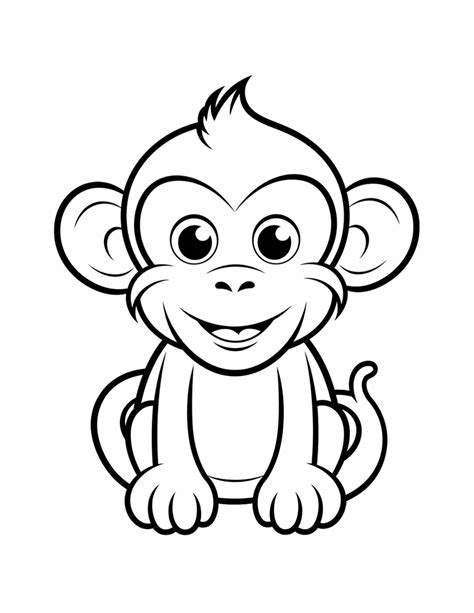 Free Printable Monkey Coloring Pages Skip To My Lou Coloring Library