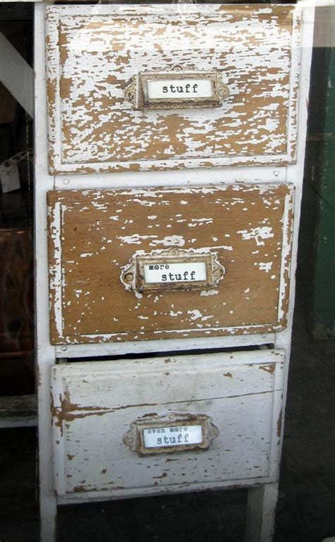 The two most common forms of filing cabinets are vertical files and lateral files. Chippy cute file cabinet | Crafty cool stuff. | Pinterest ...