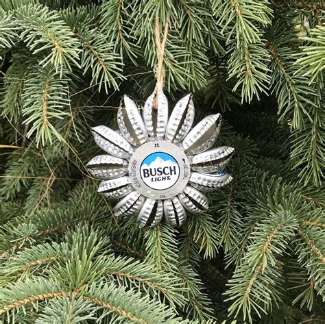 Busch Light Beer Cap Christmas Ornament Etsy