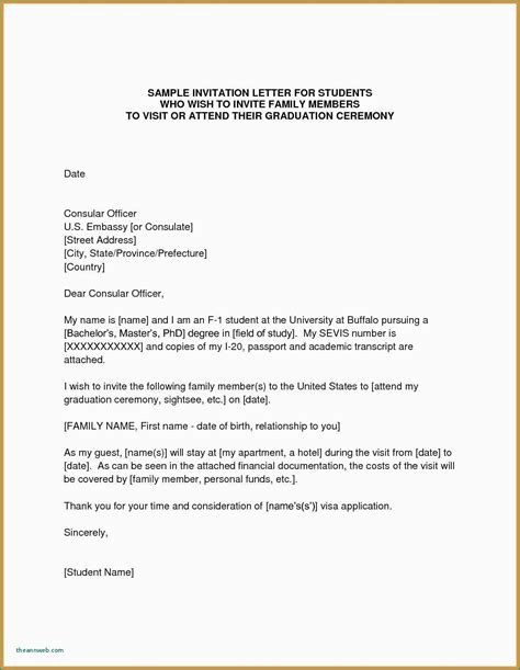 Invitation Letter For Visitor Visa Usa Sample