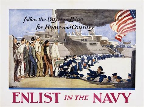 Follow The Boys In Blue For Home And Country Enlist In The Navy
