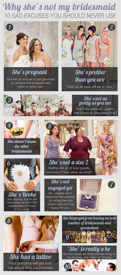 The Rewm10 Terrible Reasons To Not Ask Someone To Be Your Bridesmaid Freelance Article The Rewm