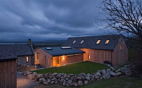 Scottish Cottage Nestled On A Hillside With Panoramic Views