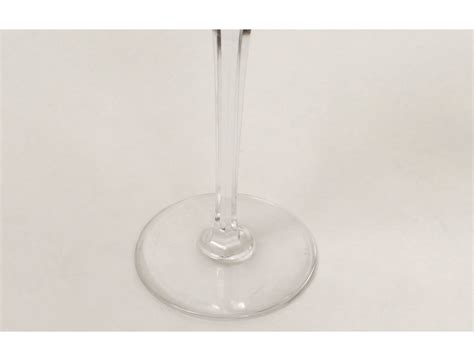 Crystal Rhine Wine Glass Carved Baccarat France Genova Chartreuse Twentieth