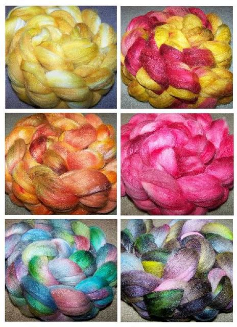 Merino Tussah Grid Newly Dyed Merinotussah Silk Roving Fo Flickr