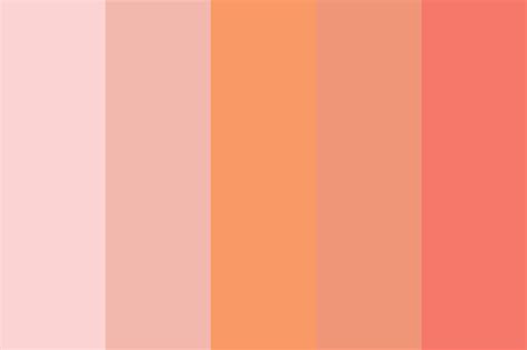 Pink Peach Color Palette Hex Rgb Code Peach Color Palettes Color