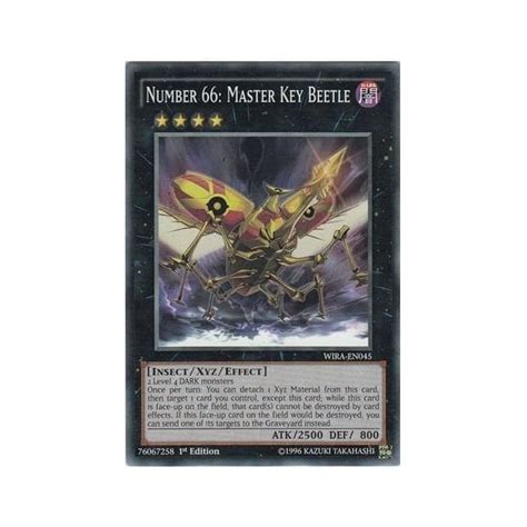 Yu Gi Oh Card Wira En045 Number 66 Master Key Beetle Common Chaos