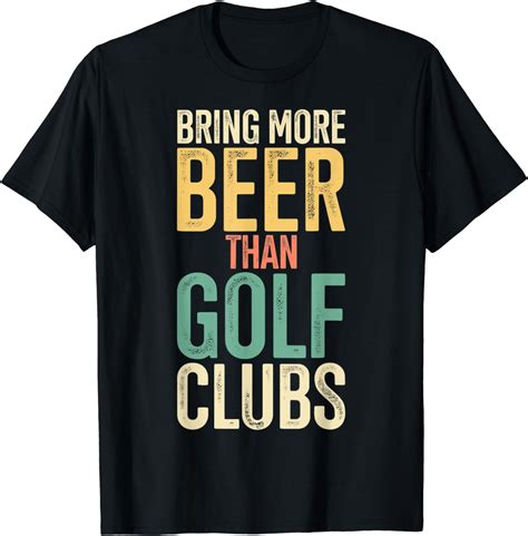 Beer And Golf Clubs Golfing T For Beer Drinkers T Shirt Uk Fashion