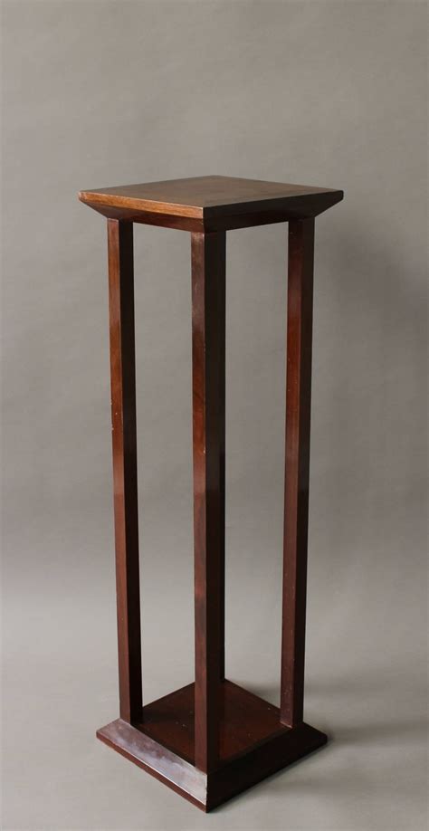 Fine French Art Deco Wooden Pedestal For Sale At 1stdibs