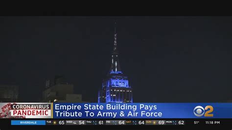 Empire State Building Pays Tribute To Army And Air Force Youtube