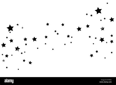 Black Shooting Star With Elegant Star Trail On White Background Stock