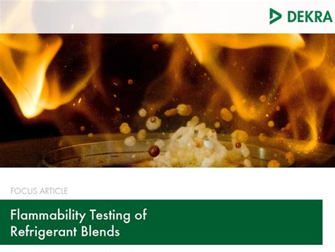 Flammability Of Refrigerant Blends