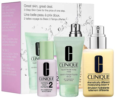 Cliniques 3 Step Skincare System 2 W Toning Lotion Gentle Cleanser