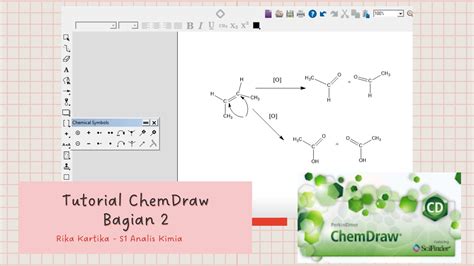 Membuat Reaksi Kimia Dengan Apk Chemdraw Youtube