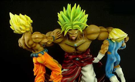 When we first meet him, his power is undeniable, and he proves to be almost unstoppable. Image - Modelkitstatue broly v goku vegeta d.PNG | Dragon ...