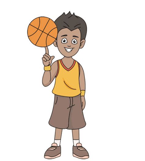 Sports Animated Clipart Playing Basketball Animation