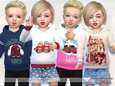 The Sims Resource Toddler Hoodie Collection 03 By Pinkzombiecupcakes