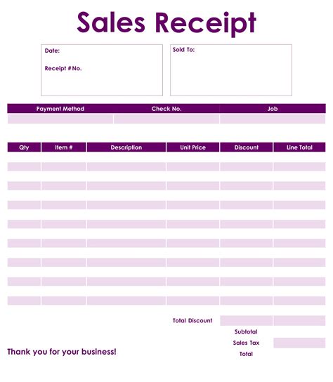 Free Fillable Cash Receipt Template Of Printable Receipts Free Excel