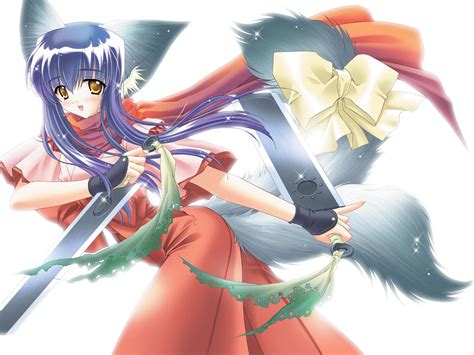 Anime Girl Sword Fight Hd Desktop Wallpaper Widescreen