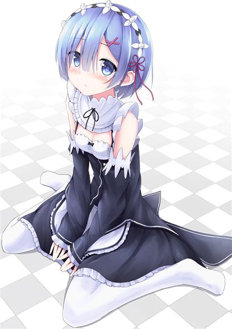 Wallpaper Anime Girls Blue Hair Short Hair Original C